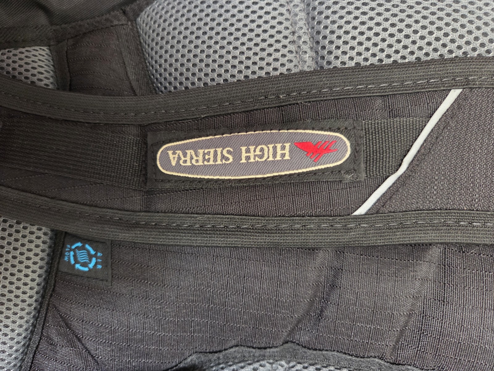 High Sierra Backpack Bookbag Black Suspension Strap System  3