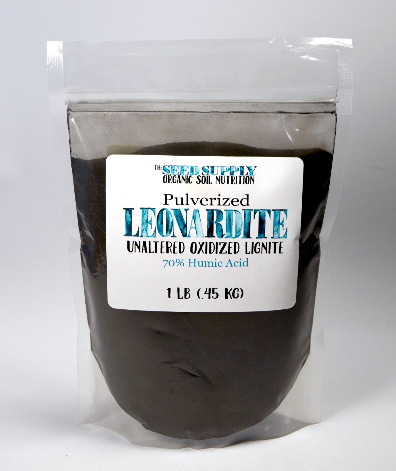 1 Lb Pulverized Leonardite Unaltered Oxidized Lignite 70% Humic Acid Fertilizer gallery