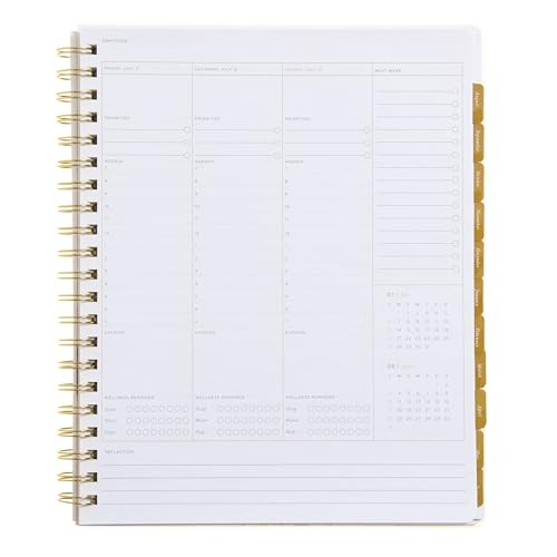 russell+hazel 2025-2026 Weekly Planner, Spiral Bound Blush Floral with Gold gallery