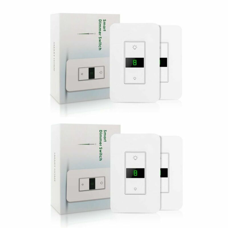 4 Pack Smart Dimmer Light Switch Works With Alexa Google Home Neutral Wire Needs gallery