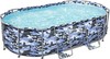 Above Ground Pool Set, 14ft x 8'2" x 39.5" Oval Steel Pro Max w/ Pump, Ladder gallery