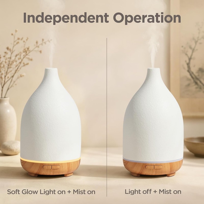 150ML Ceramic Diffuser for Essential Oils Handcrafted Aromatherapy Diffuser Moth gallery