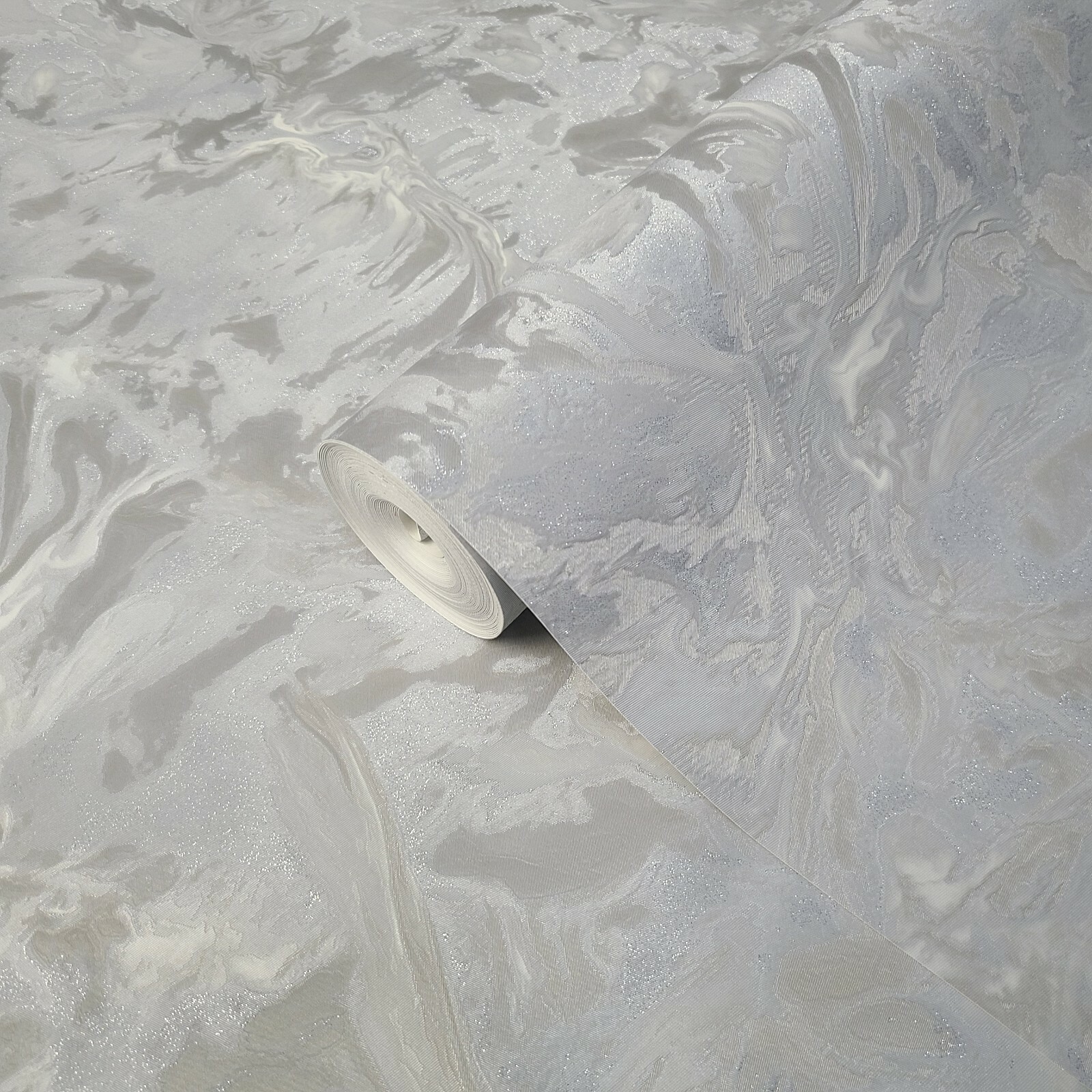 Shimmer gray silver metallic textured plain faux silk fabric modern Wallpaper 3D gallery