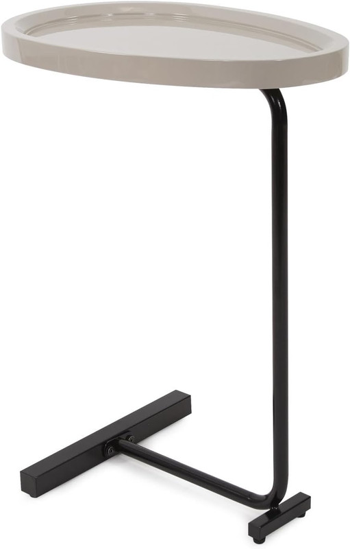 Tobin Gray Lacquered Drink Table - Stylish Accent for Any Space gallery