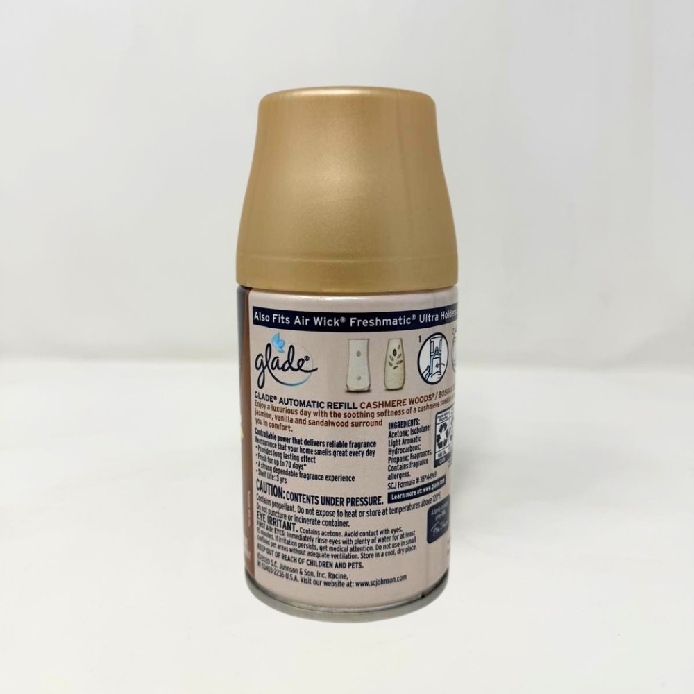 6 Pack - Glade Automatic Spray Air Freshener Refills, Cashmere Woods, 6.2oz gallery