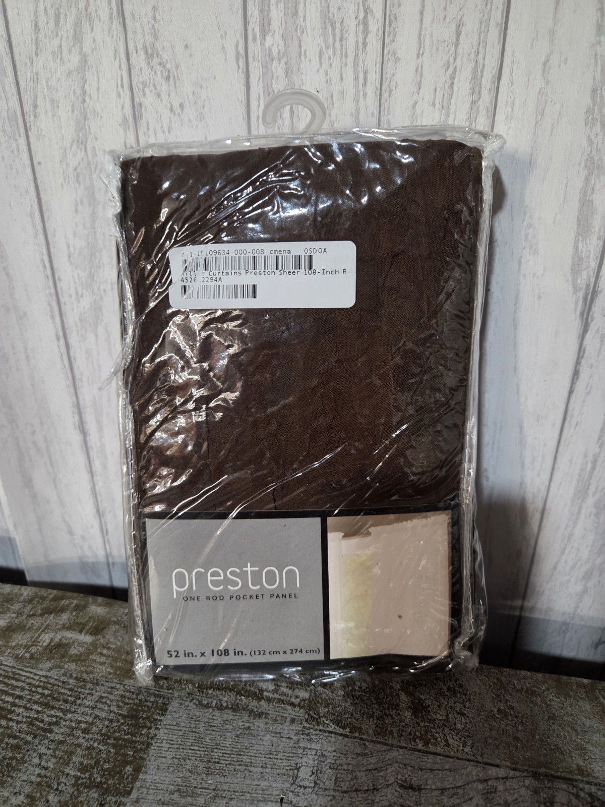 Preston One Rod Pocket Panel Linen 52in X 108in One Panel NWT gallery