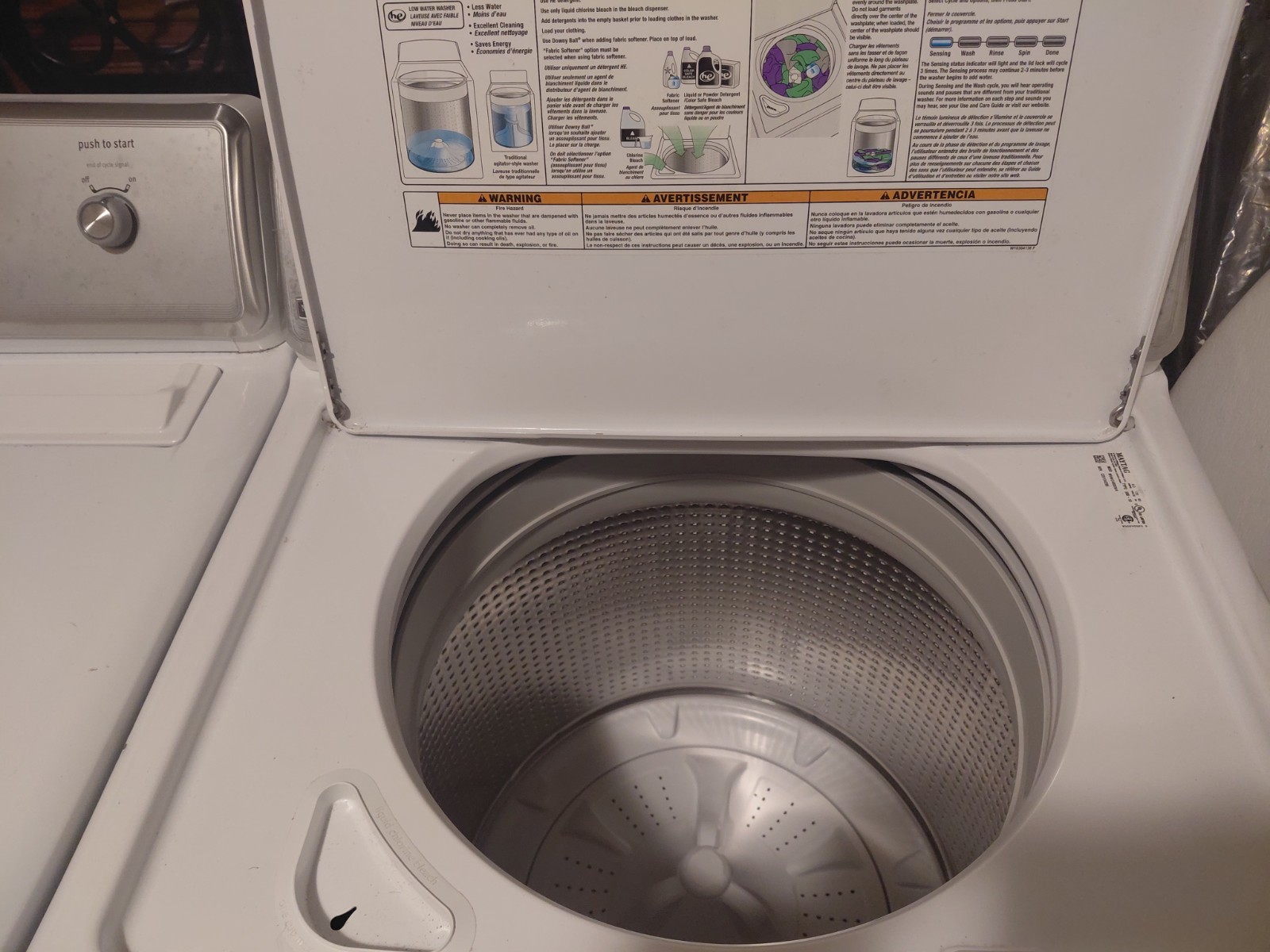 Maytag Washer & Dryer Set Top-Load Electric White MVWC400XW4 MEDC200XW2 gallery