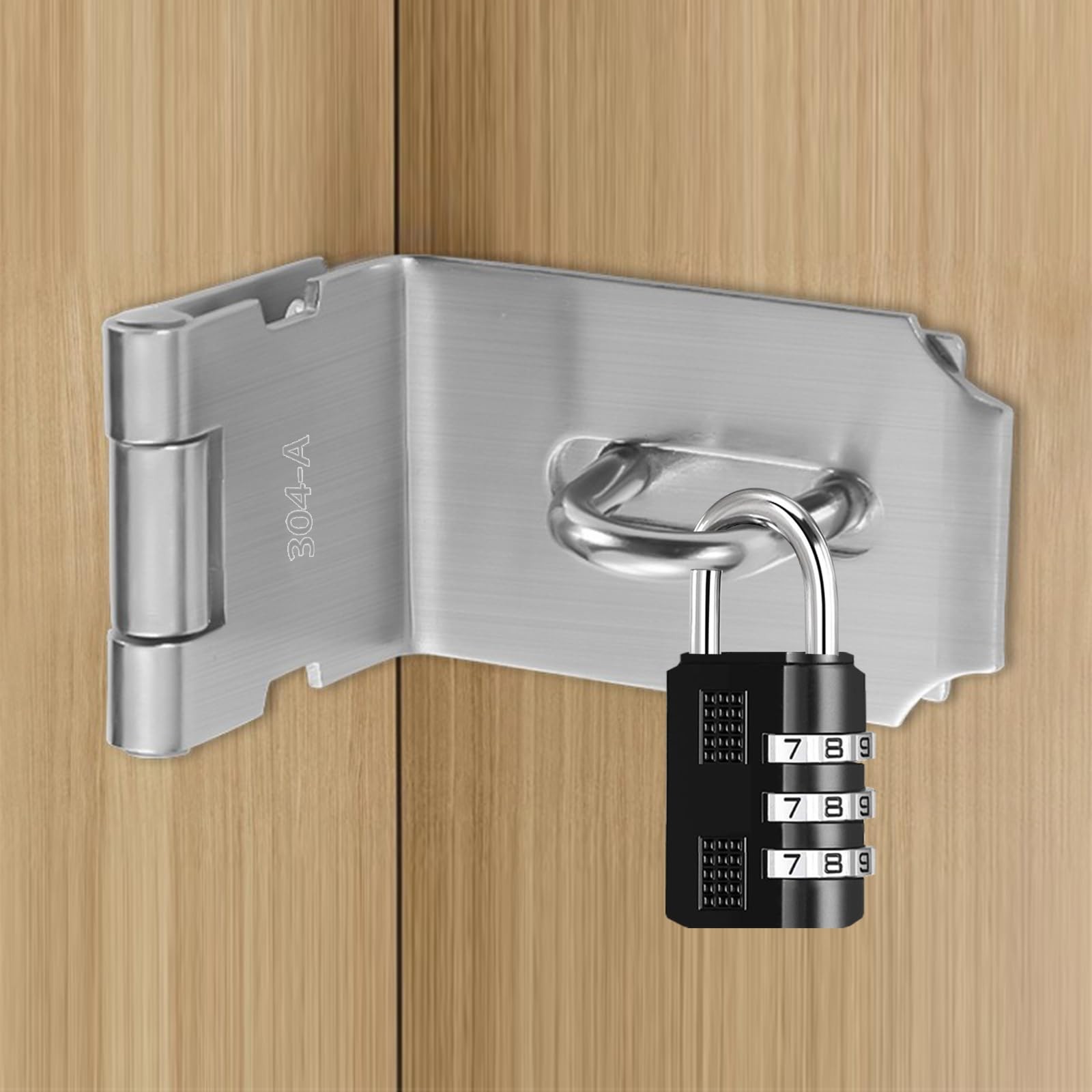 Cerraduras de puerta con pestillo de 4 pulgadas y 90 grados de acero inoxidable gallery