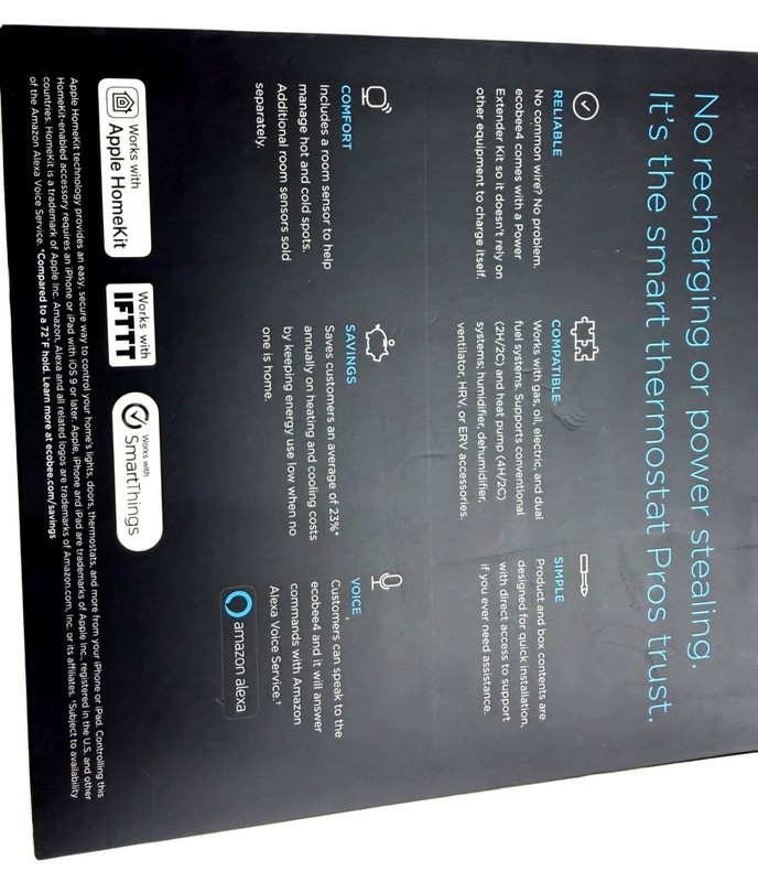 Ecobee4 Smart Thermostat compatible with Apple Homekit, Alexa, and IFTTT gallery