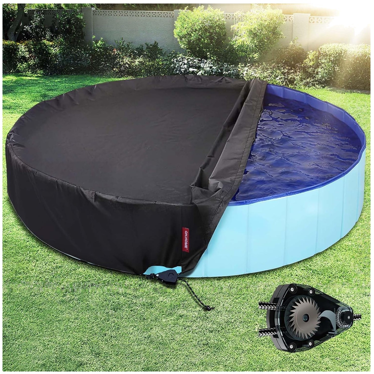 80" Round Eco-Friendly Swimming Pool Cover - Energy-Saving & UV Protected Design gallery