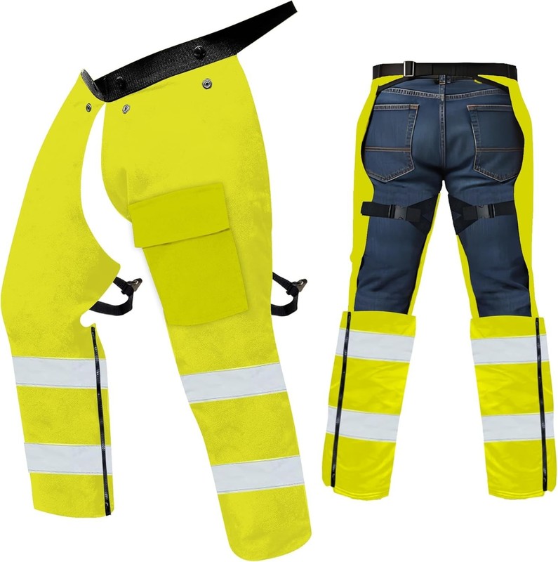 Multi-Use Trimmer Chaps for Men, Orange gallery