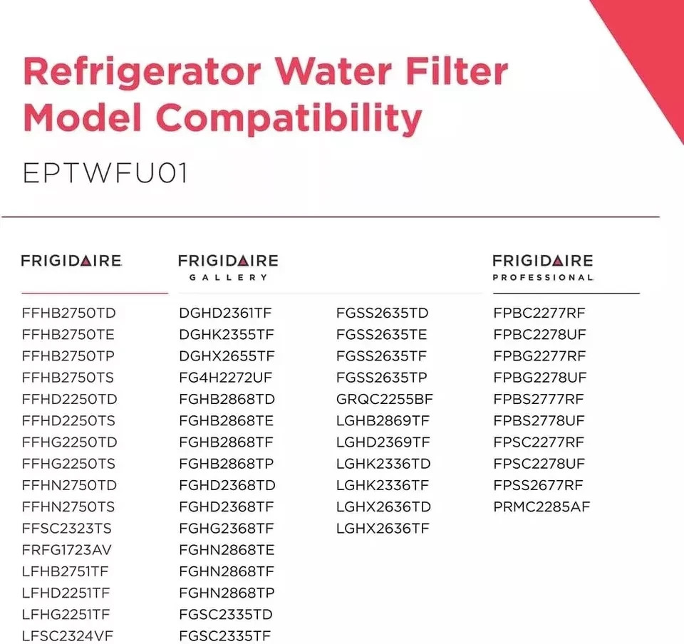 1 PACK NEW Frigidaire EPTWFU01 Pure Source Ultra II Refrigerator Water Filter US gallery