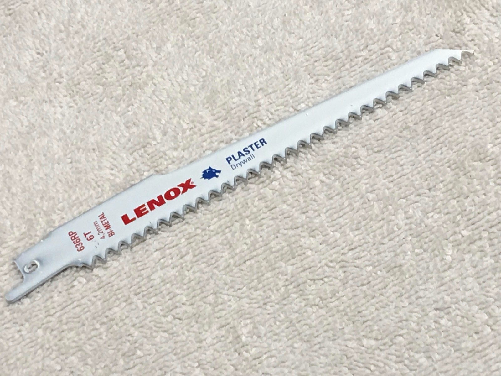 SAW BLADE BI-METAL RECIPROCATING 6 INCH 6 TPI BI-METAL, Lenox, (1) ONE gallery