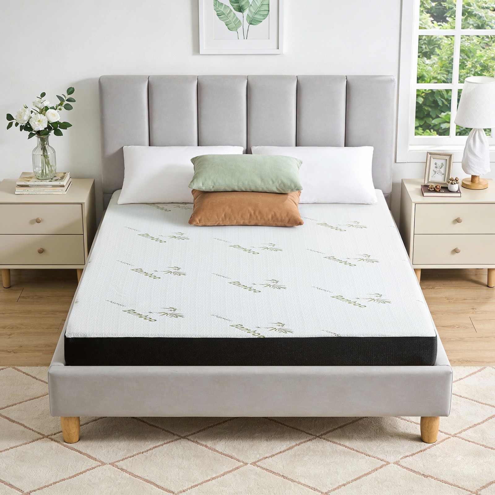 5" 6" Waterproof Memory Foam Mattress with Breathable soft Bamboo Cover in a Box gallery