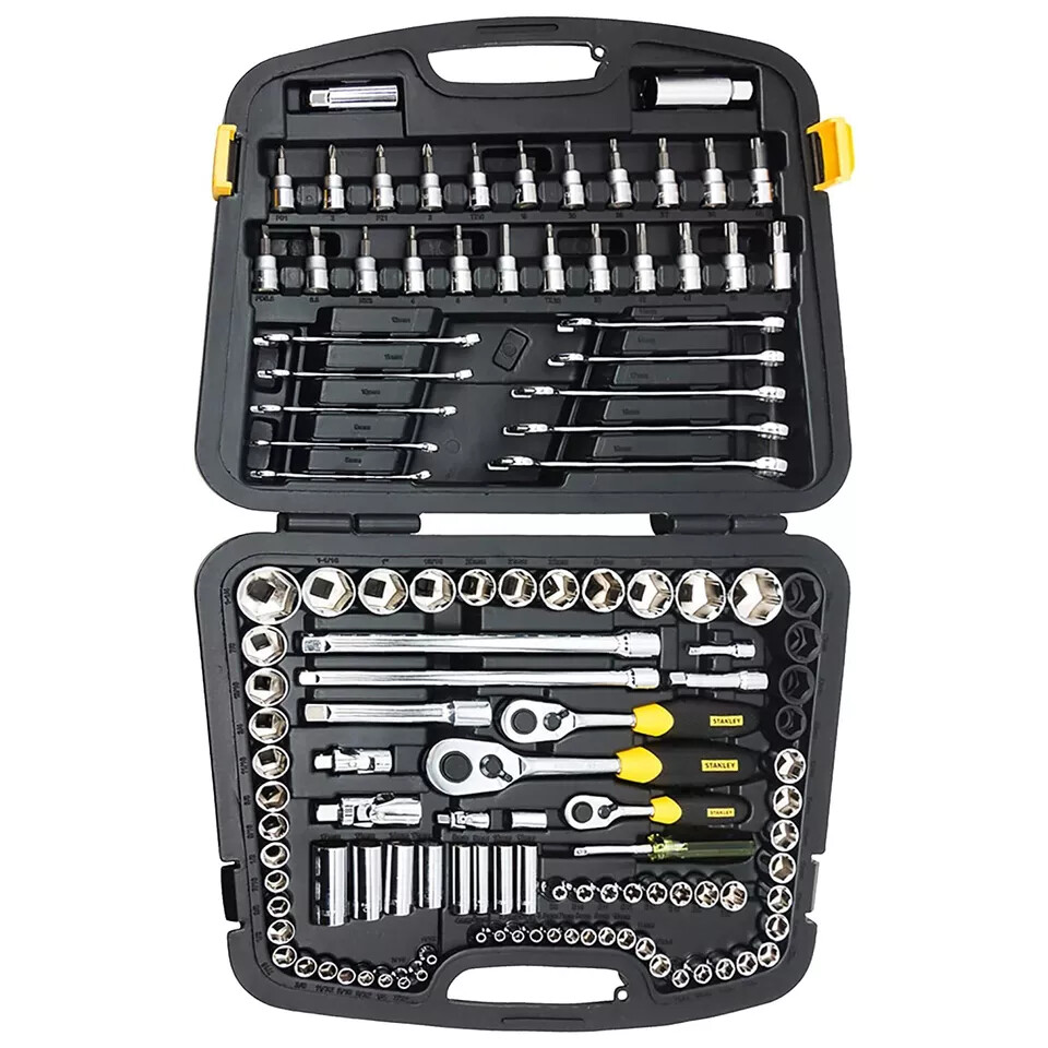 Stanley 91-931 Master Tool Set 120 Pieces of 1/4 3/8 1/2 Inch gallery
