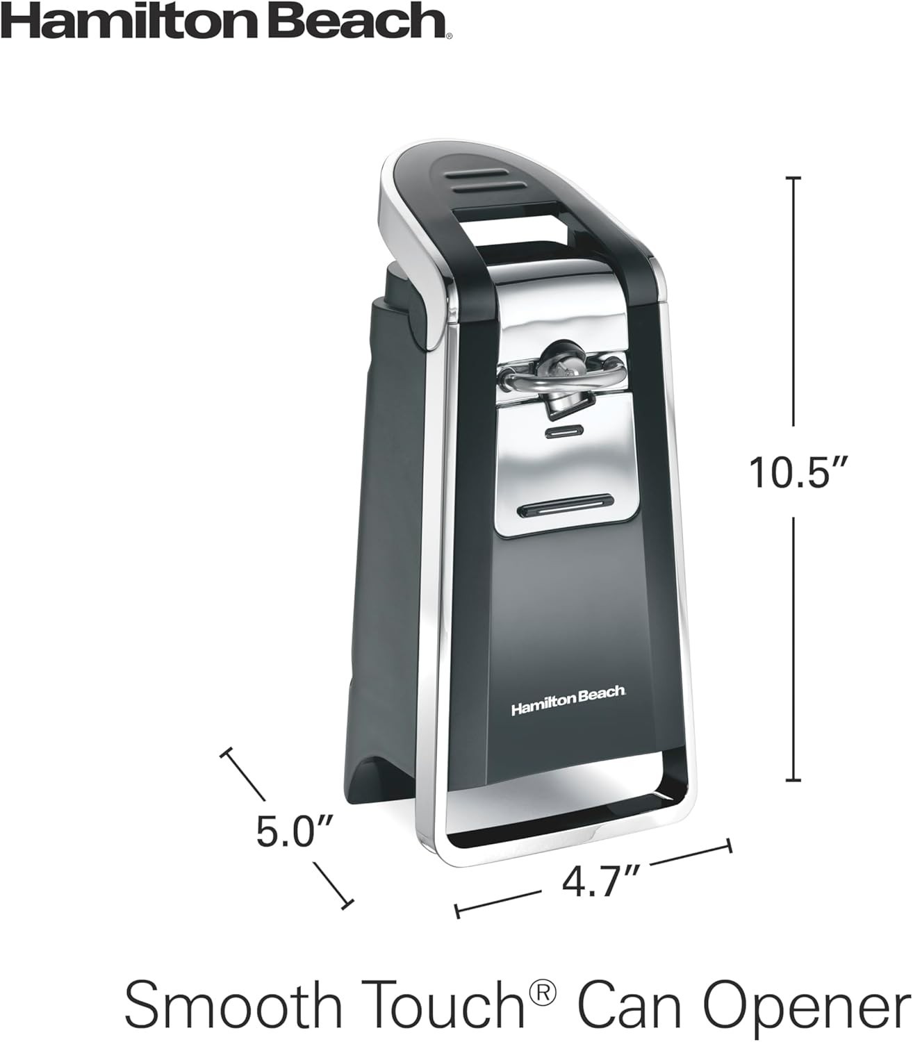 Hamilton Beach Smooth Edge Automatic Electric Can Opener, Black & Stainless gallery