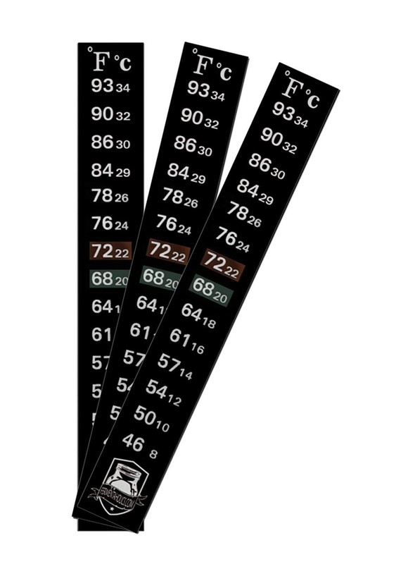 3 Pack Fermentation Adhesive Thermometer - Wide Range 46-93F gallery