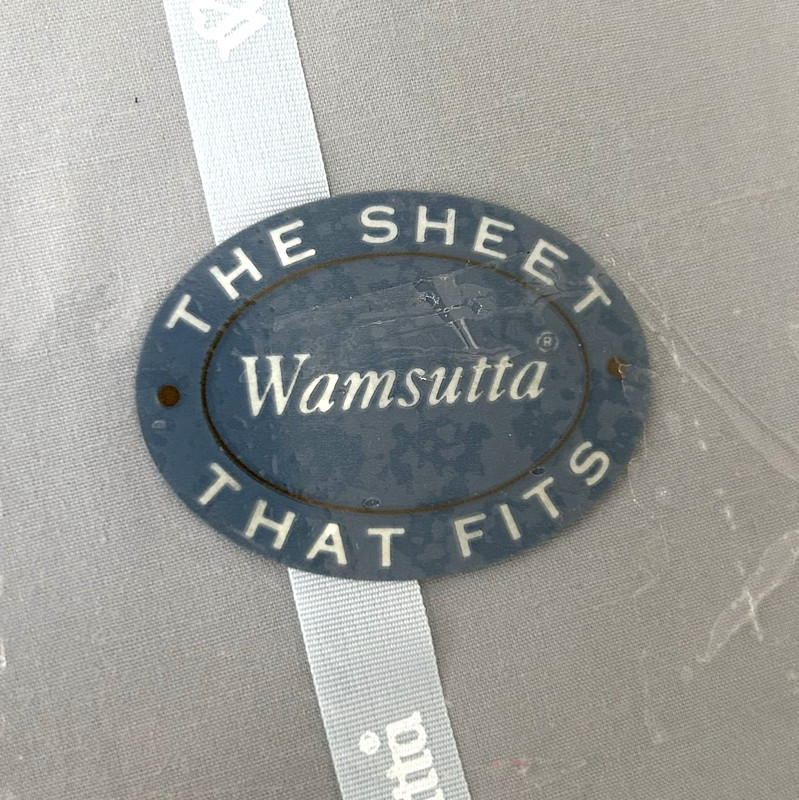 Wamsutta Supercale Plus Cotton Poly Gray 200 TC Twin Fitted Flat Sheet Set NEW gallery