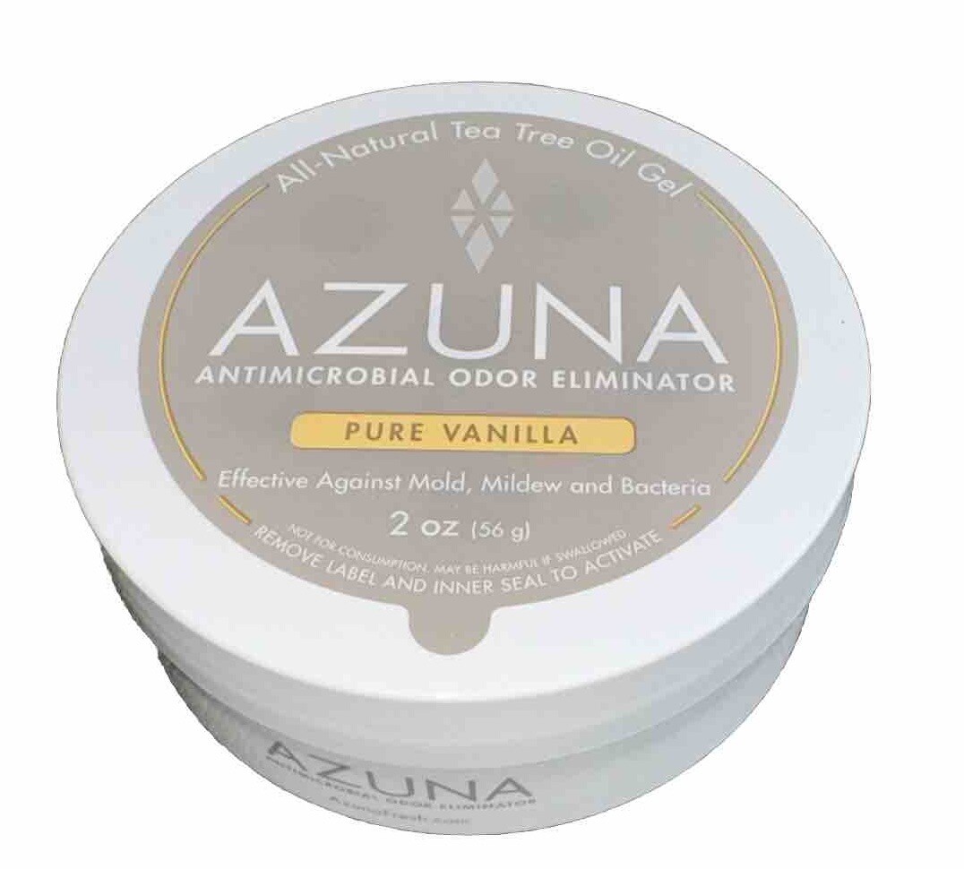 Azuna Antimicrobial Odor Eliminator Gel - Pure Vanilla - 2oz Jar for Small Room gallery