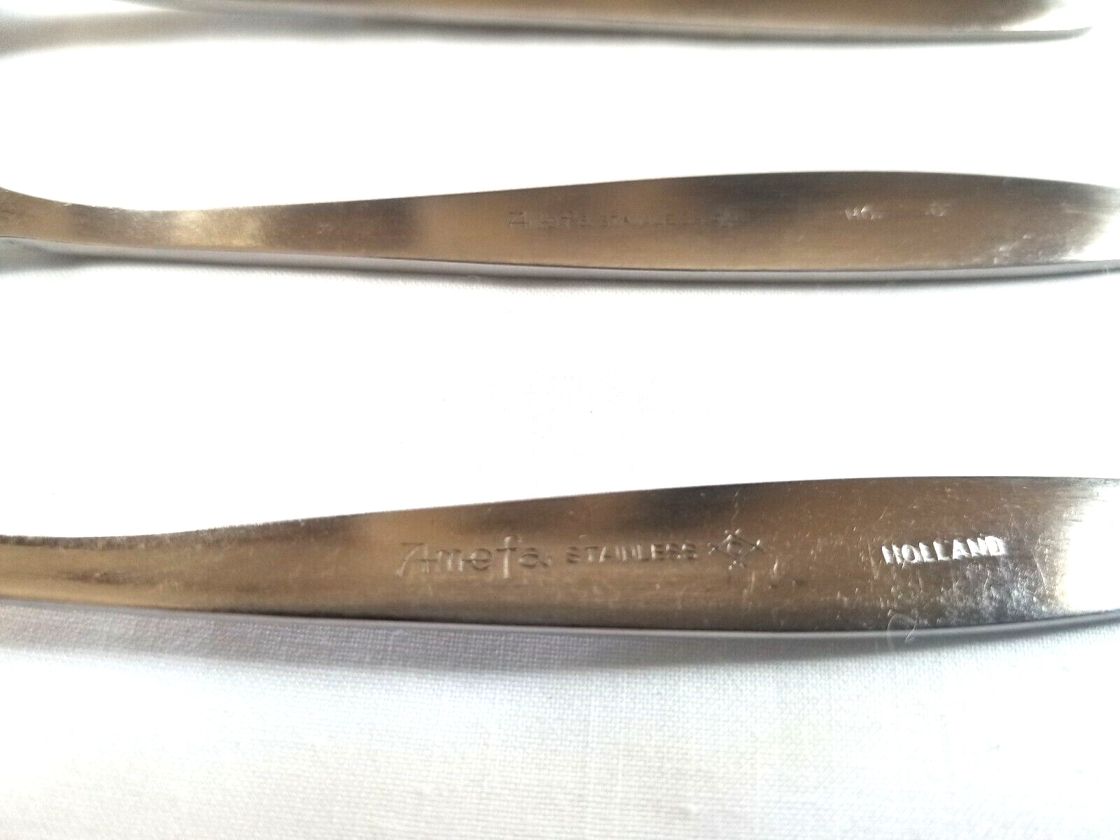 7 AMEFA HOLLAND TULIP TIME Salad Forks 5 7/8" Stainless MCM gallery