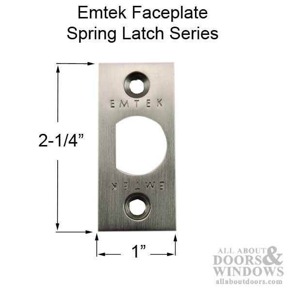 Springlatch Faceplate with Square Corner - PC gallery
