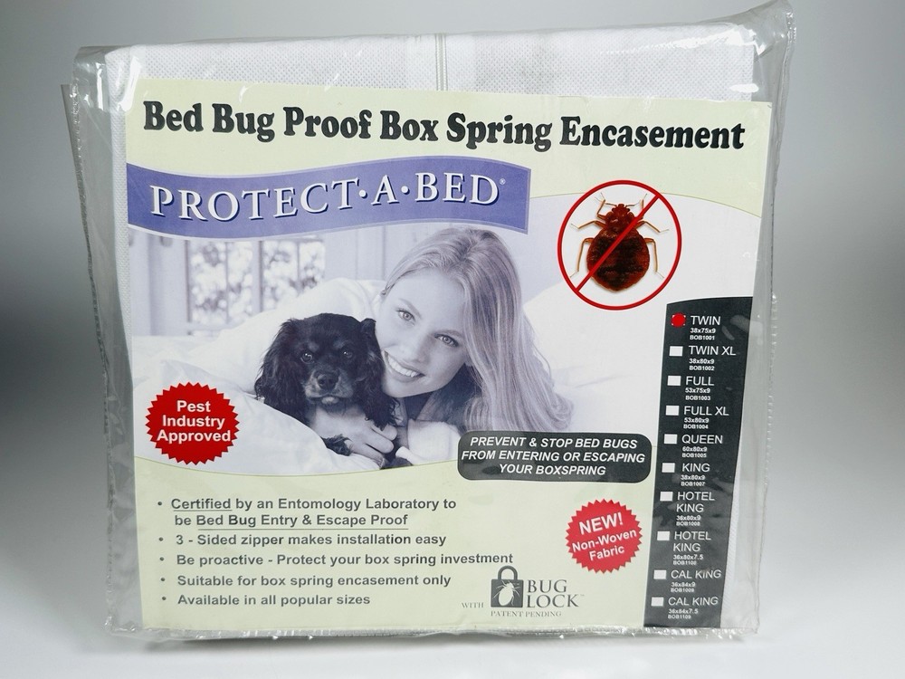 Protect-A-Bed Allergy Bed Bug Proof Box Spring Encasement - Twin-Size, READ
