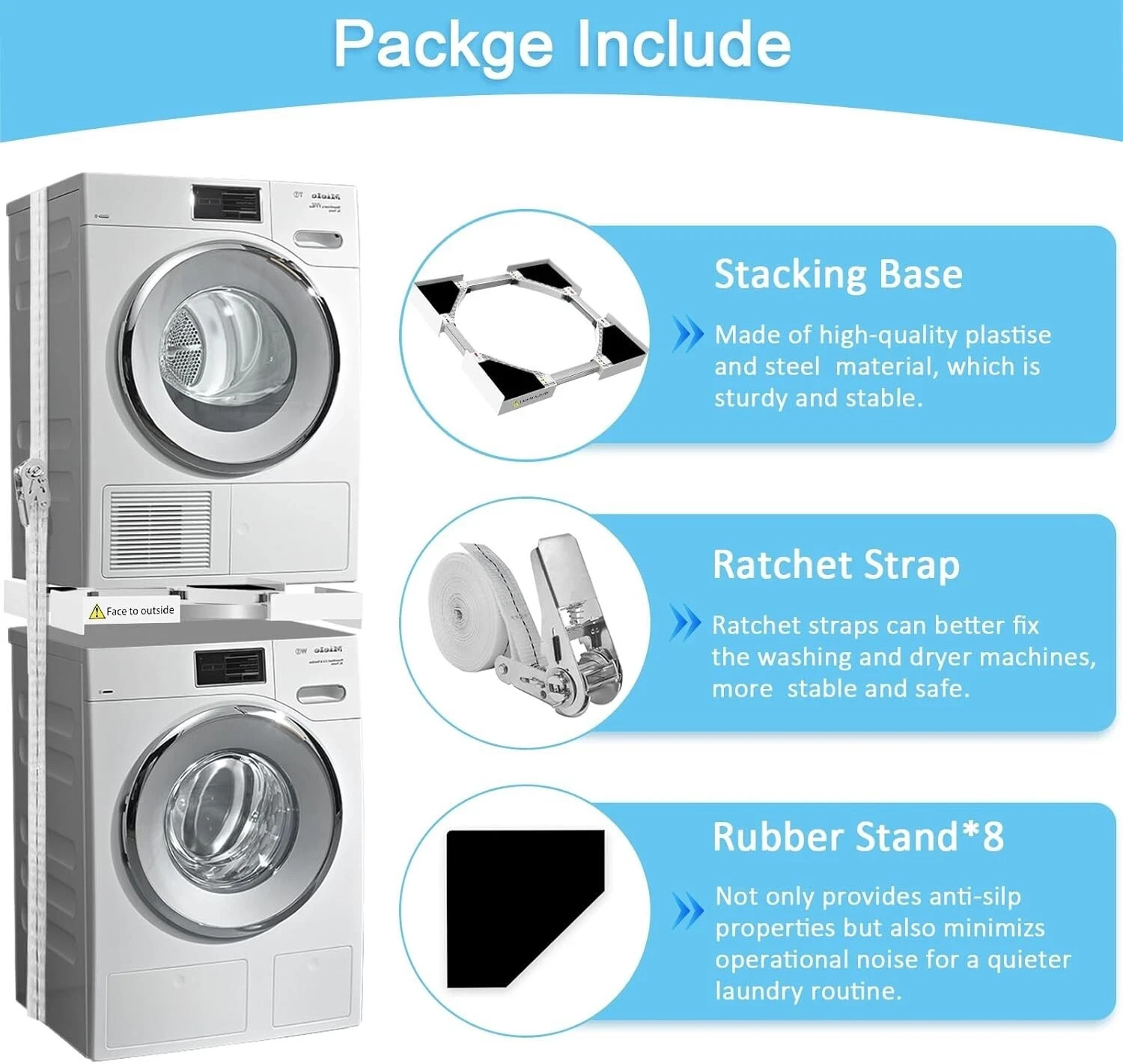 Universal Washer Dryer Stacking Kit Stacking gallery