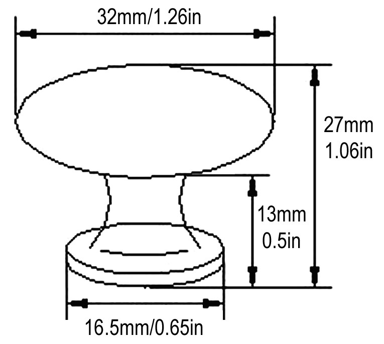 Dark Oil Rubbed Bronze 1 1/4" Kitchen Bathroom Cabinet Round Rope Knob 117.32VBR gallery