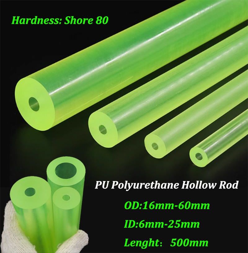 Polyurethane PU Rod Hollow Rod Elastic Rubber Tube OD16mm - 60mm ID6mm - 30mm gallery