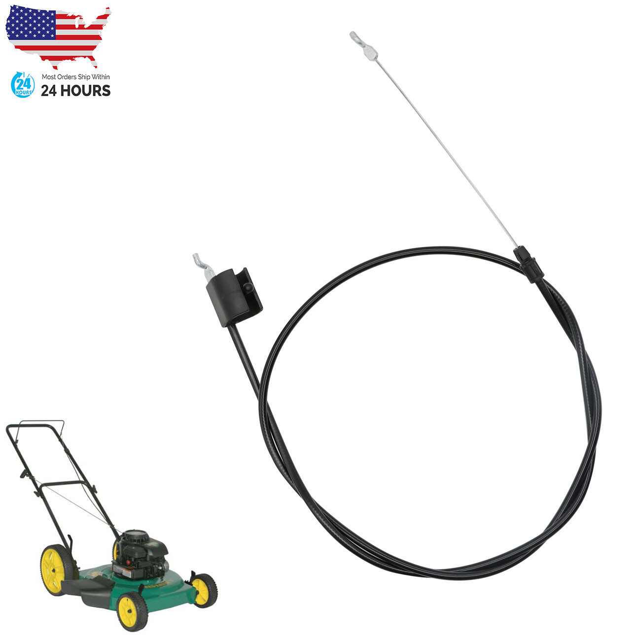 158152 Lawn Mower Throttle Cable 582991501 Engine Zone Control Cable for Poulan gallery