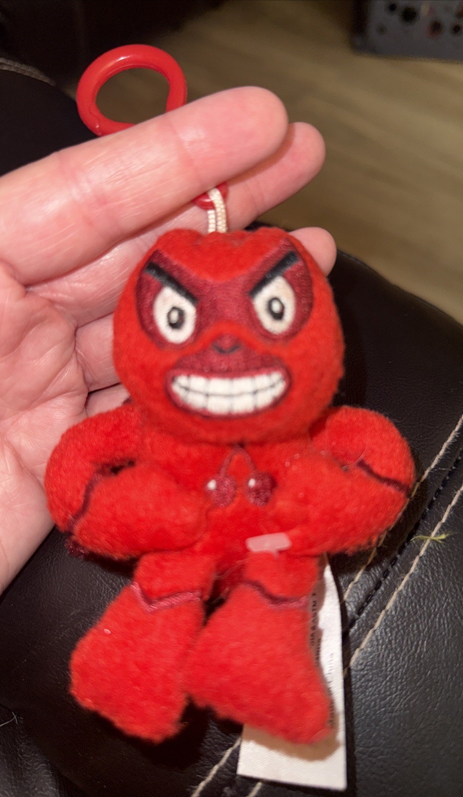 Red rage backpack clip