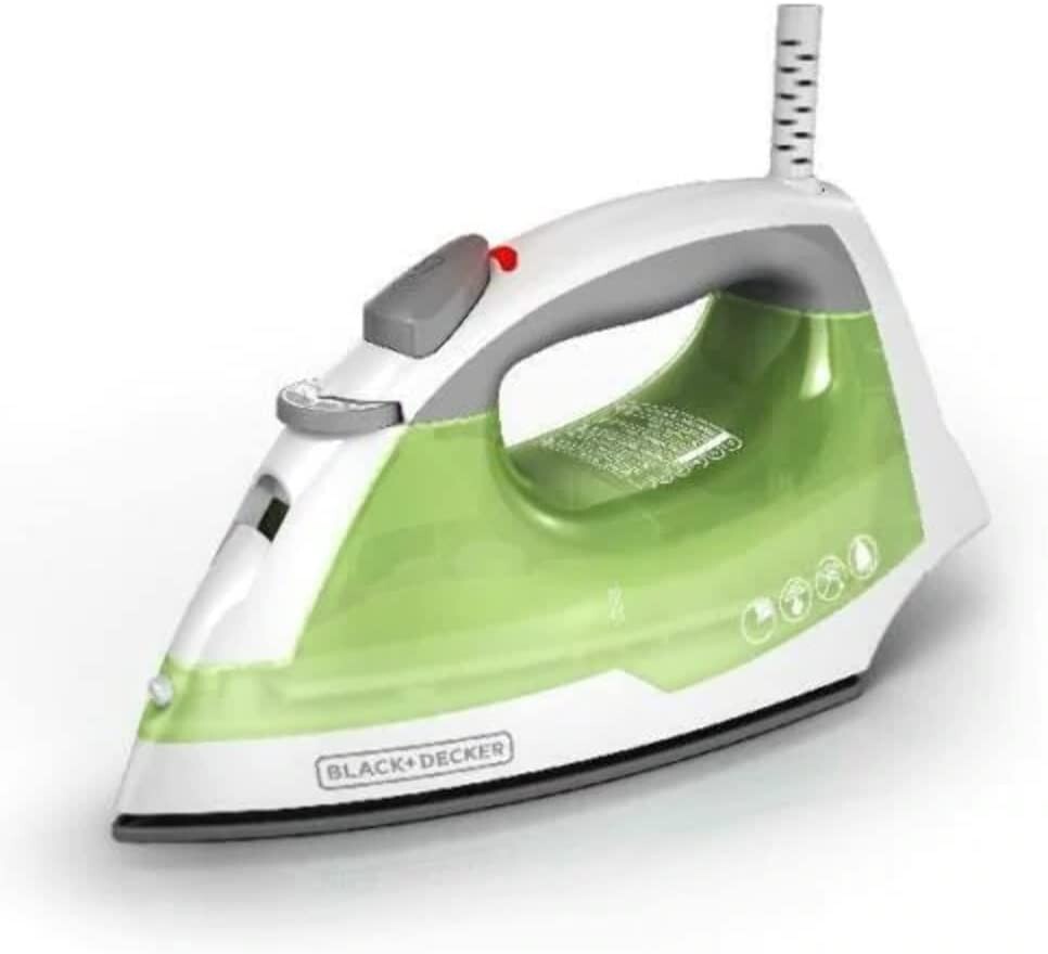 BLACK+DECKER IR02V: Easy Steam Compact Iron, 1200W - Green/White gallery