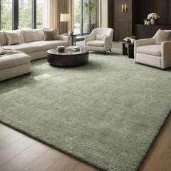 Hand Tufted Wool Area Rug | solid color Luxury Thick Pile Designer Rug & Carpet
