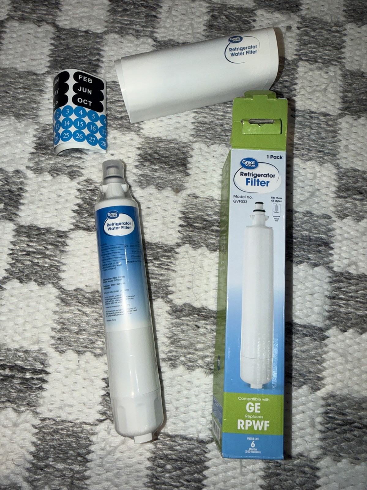 Great Value Replacement Refrigerator Water Filter GE RPWF Sealed NEW gallery