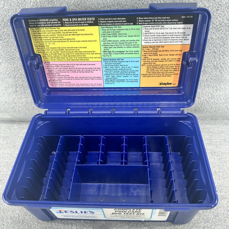 LESLIE'S / TAYLOR - Complete DPD Poolcare Test Kit E2012 (C) gallery
