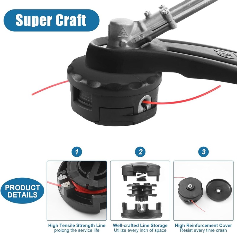 String Trimmer Head For Dewalt DCST920 DCST922 DCST925 DCST970 DCST990 DCST991 gallery