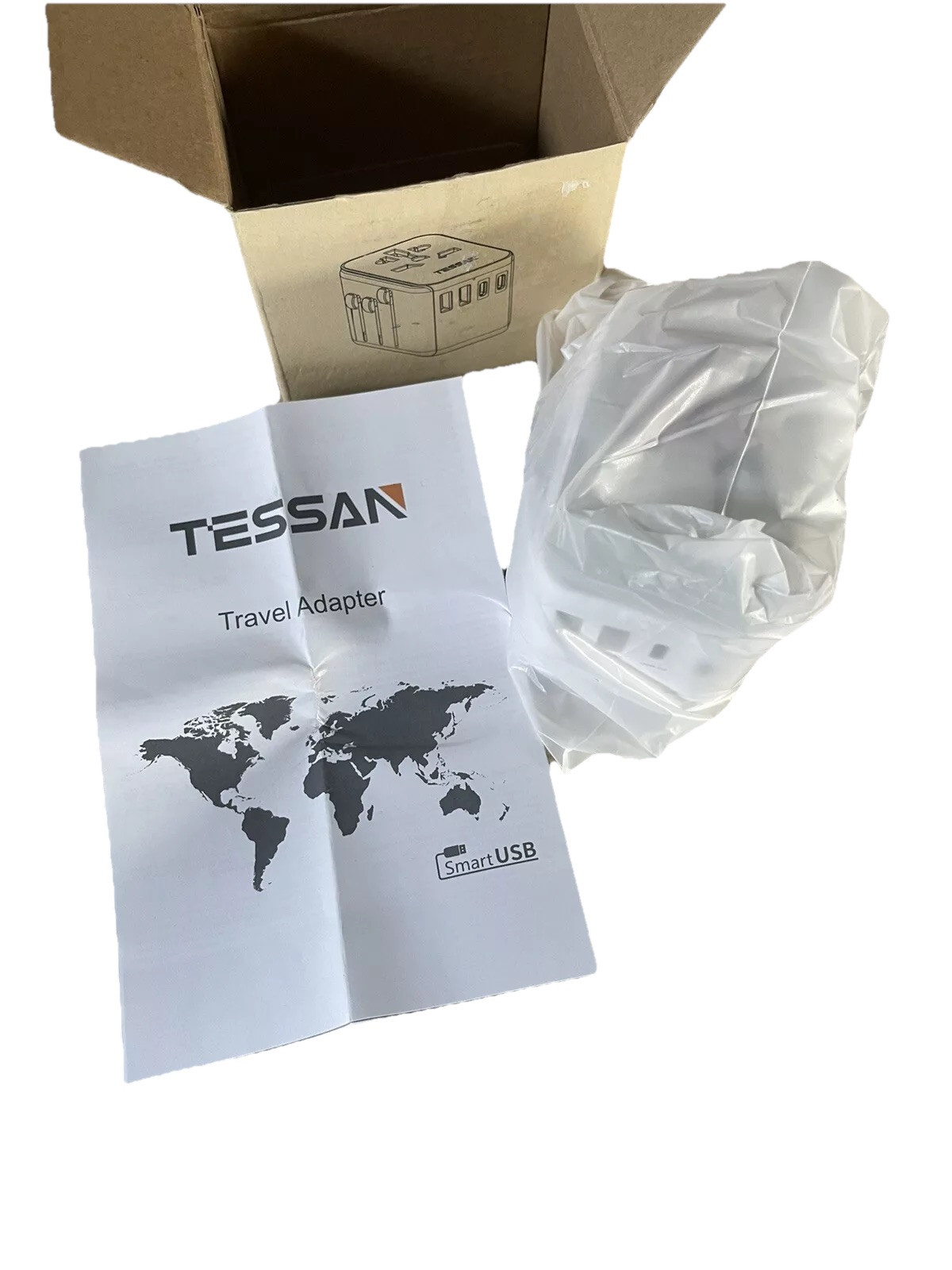TESSAN Universal Travel Adapter International Plug Adaptor with 2 USB C 2 USB A gallery