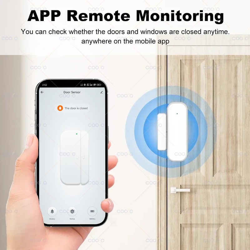 Zigbee Door Window Sensor for Tuya Smart Life Security Alarm with Open Closed gallery