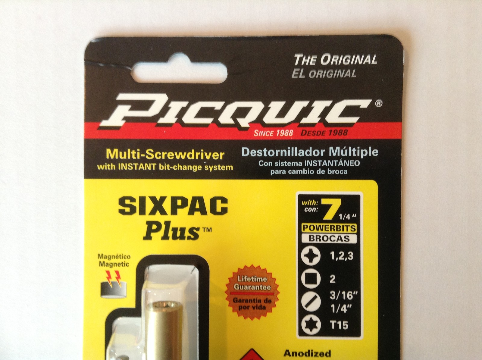 PICQUIC SIXPAC Plus Screwdriver Multi Bit with 7 Hex Bits - "Electric Blue" gallery