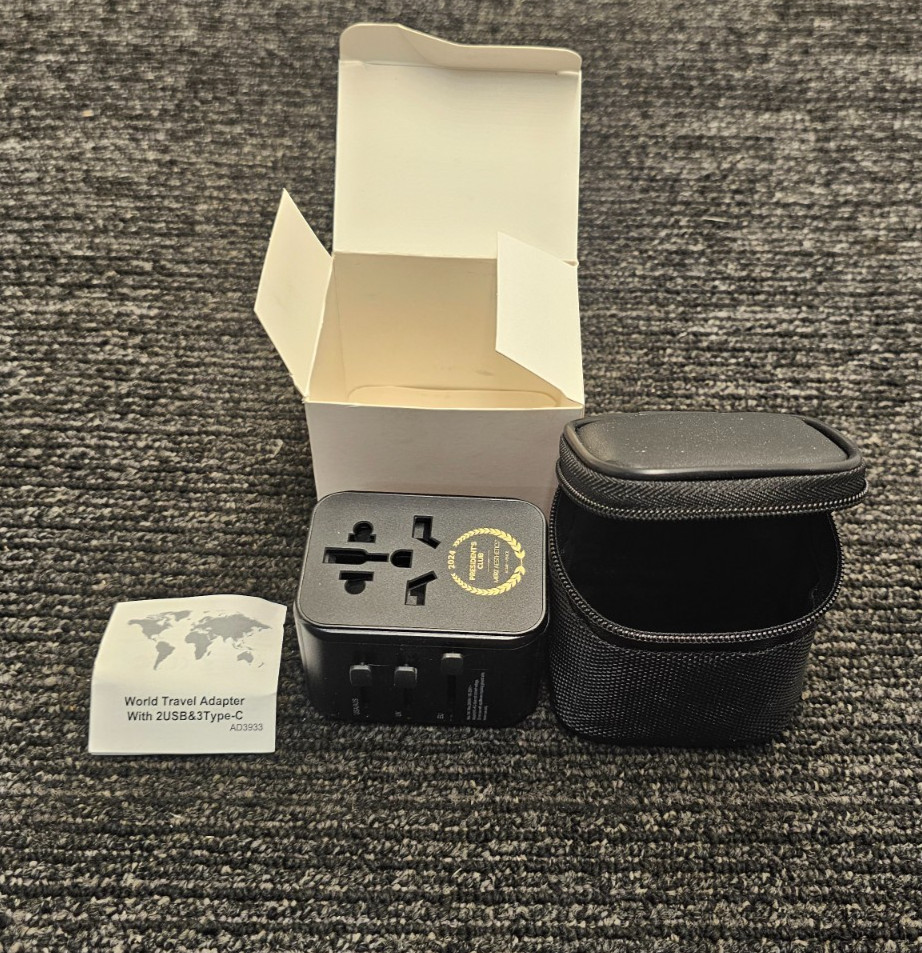 (QTY 10) Tomax AD3933BK World International Travel Adapter 100-250V 10A Max gallery