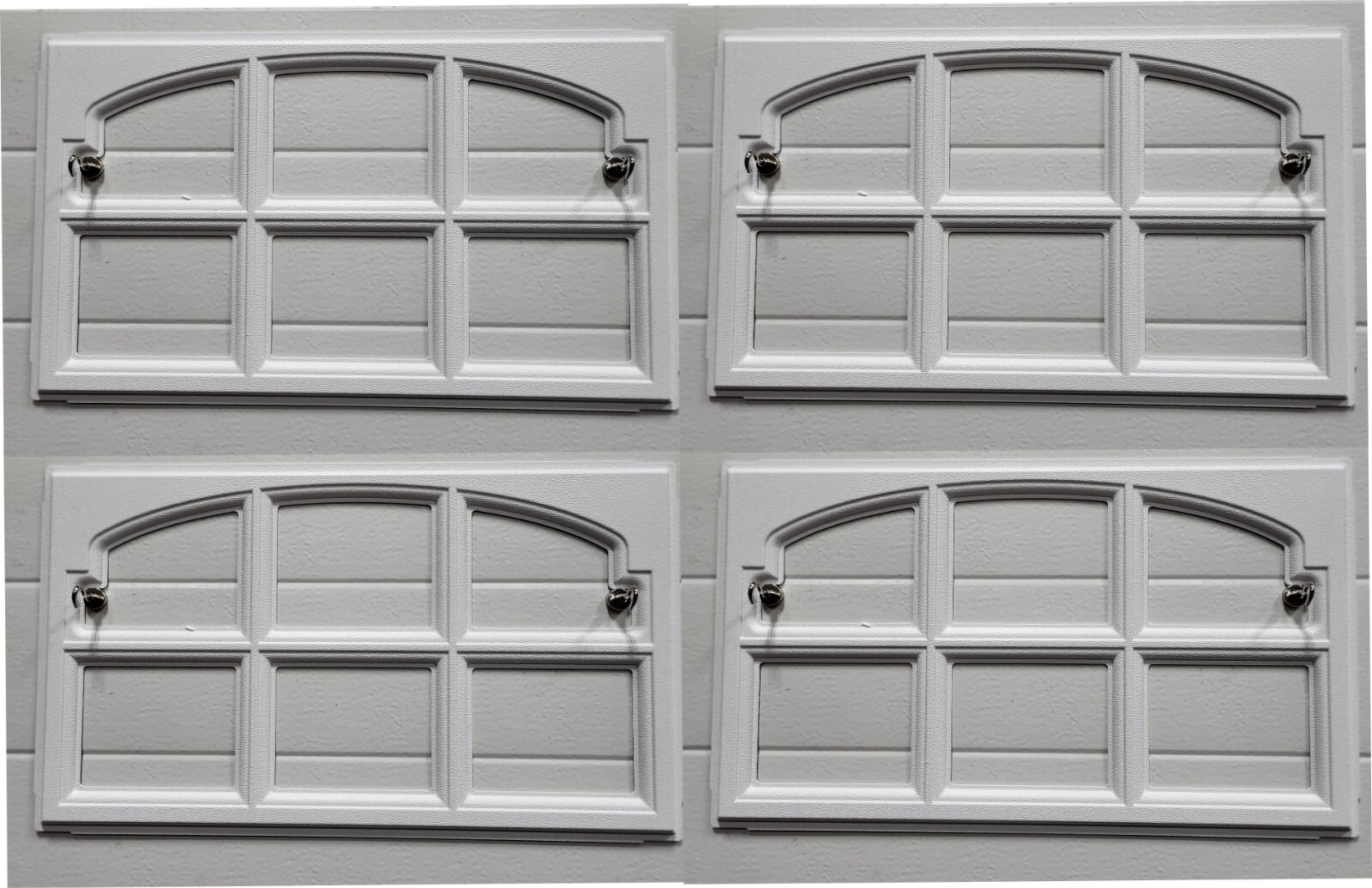 CLOPAY CHARLESTON 508 Window Inserts /Short Panel Garage Door WHITE SET OF 4 gallery