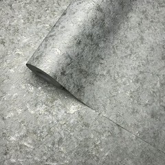 Embossed Wallpaper roll Green Silver foil metallic Plain textured wall coverings