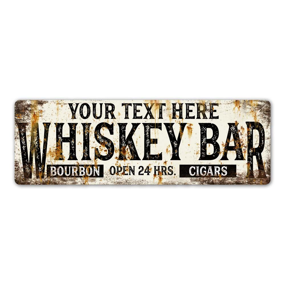 Personalized Whiskey Bar Rustic Distressed Bar Sign Pub Man Cave 106180094001 gallery