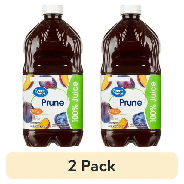 Great Value 100% Prune Juice, 64 fl oz (2 pack) gallery