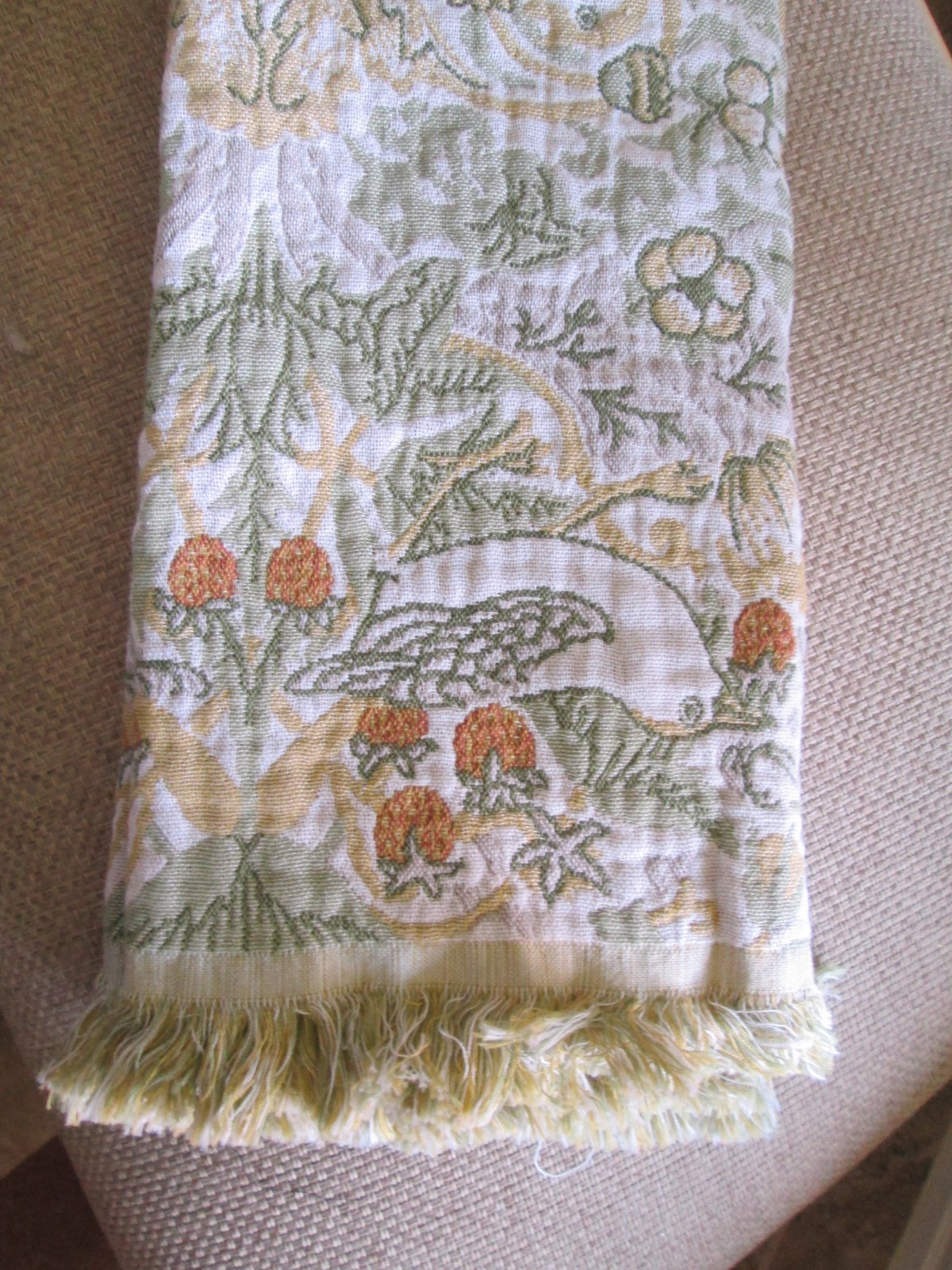 NWT William Morris & Co SET OF 2 STRAWBERRY THIEF KITCHEN TOWELS 100% COTTON gallery