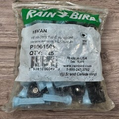 25 Pack – Rainbird Nozzle 15 Van – Adjustable 0 to 360 Degree Spray Sprinkler