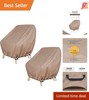 Waterproof Polyester Patio Chair Cover 28x30x32in 2 Pack Outdoor Weatherproof gallery