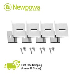Newpowa Solar Panel Universal Flat Mount Z Small Bracket Kit Roof Aluminum