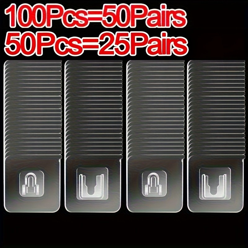 Double-Sided Adhesive Wall Hooks, Suction Cup, No-Drill for Home Office gallery
