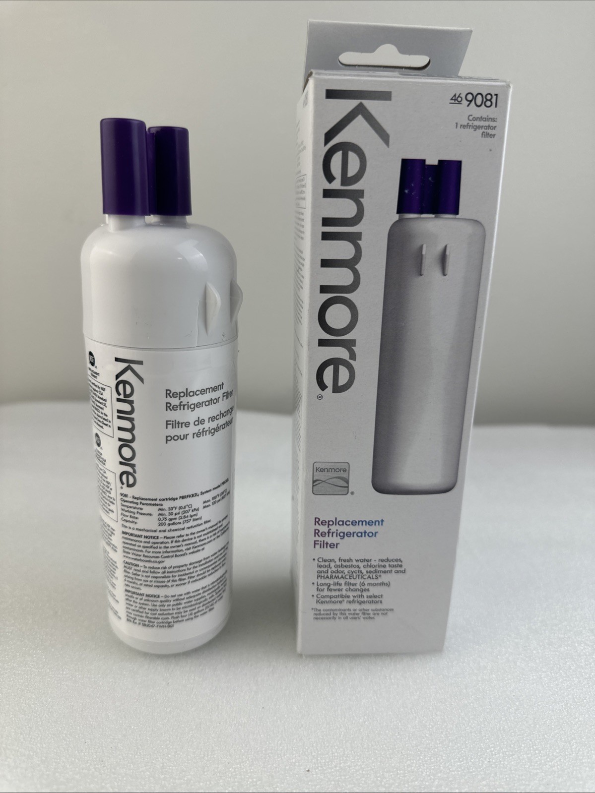 1 Pack Kenmore 9081 Replacement Refrigerator Water Filter 46-9081 46-9930 gallery